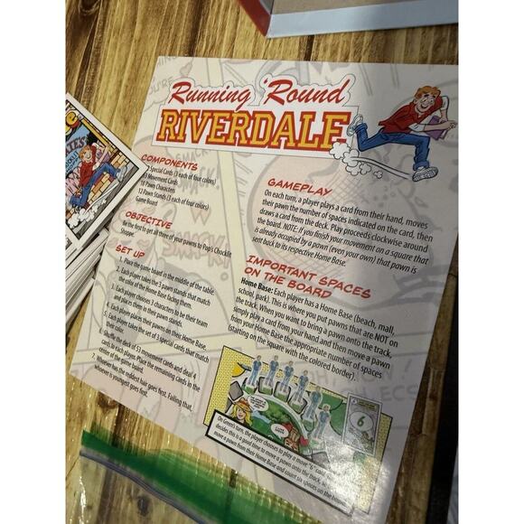 ARCHIE Running 'Round Riverdale Board Game(2017) Outset Media COMPLETE Ages 7+ - Picture 8 of 10